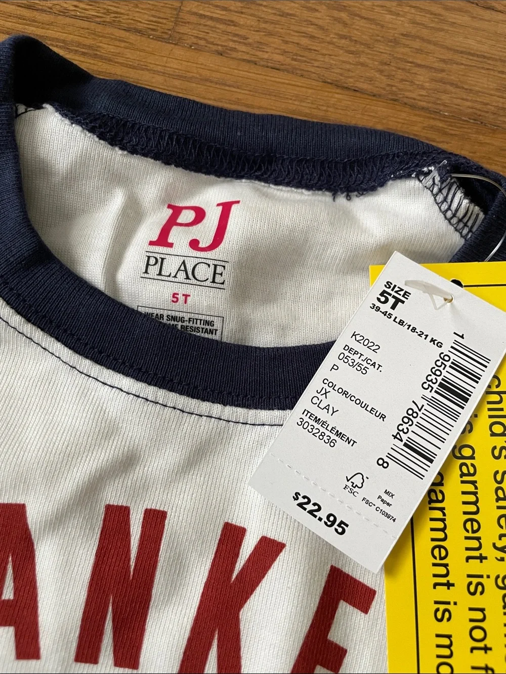 5t NWT Place PJ Kids 2pc pajama set Thanksgiving  boys